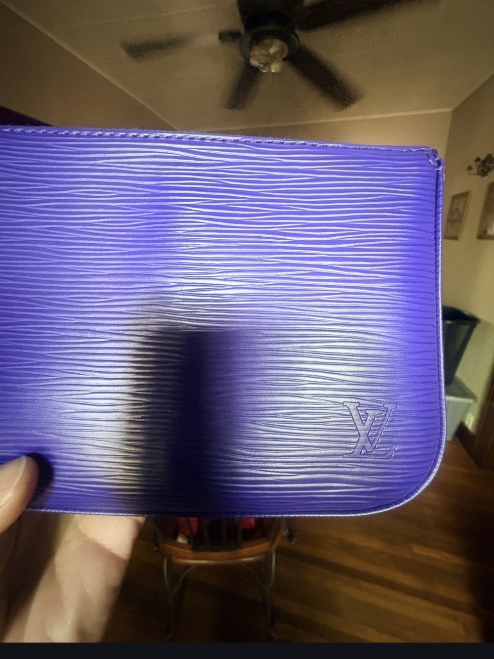 Louis Vuitton Epi Leather Clutch in Purple